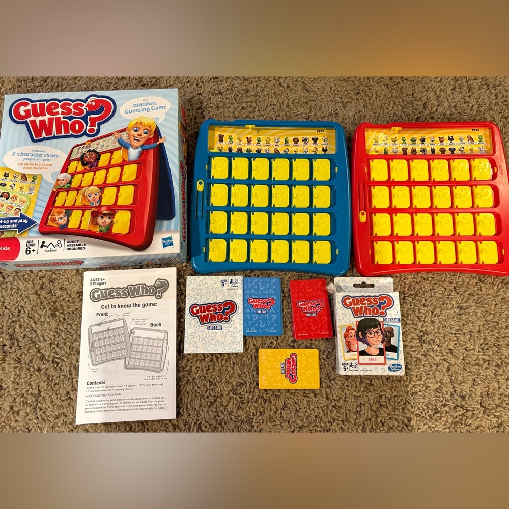 Guess Who Game + Guess Who Card Game